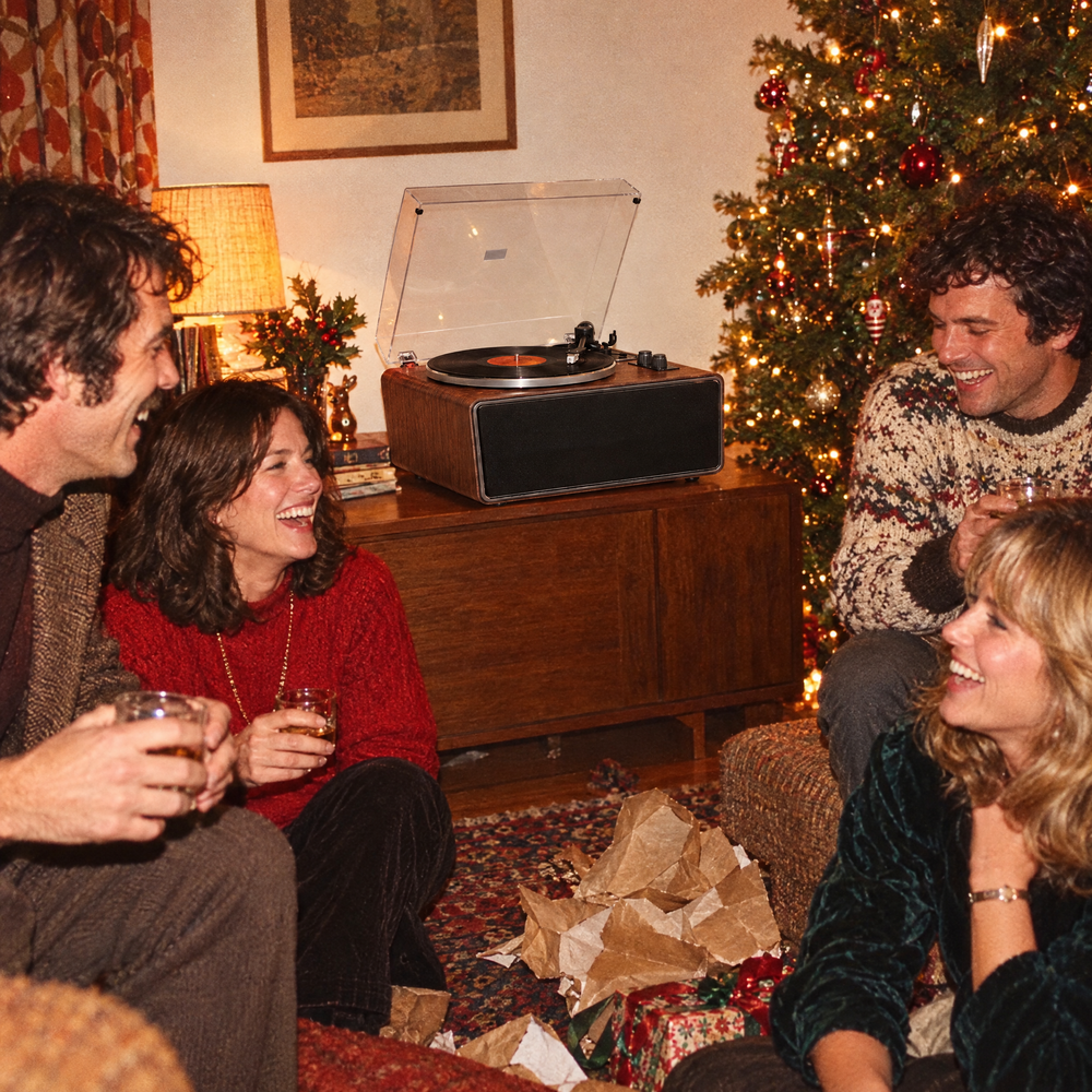 Soirée de Noël entre amis autour de la platine Le Sonnet